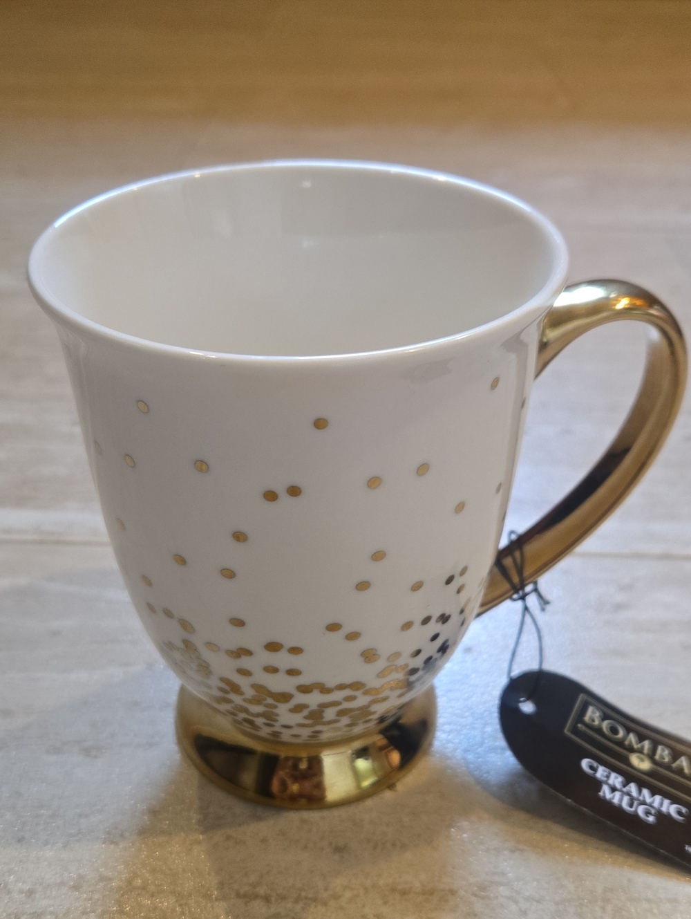 New Bombay Golden Glitter Ceramic Mug